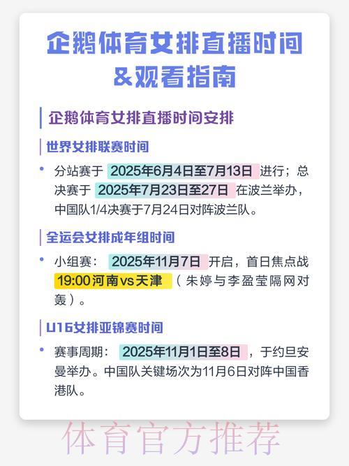 2026年女排世界杯直播观看完整指南 2026年女排世界杯直播观看完整指南