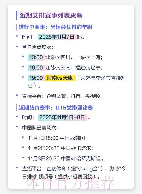2026年女排世界杯直播观看完整指南 2026年女排世界杯直播观看完整指南